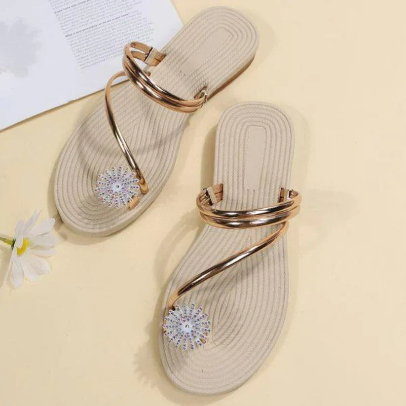 Luvik | Sandals with a snowflake pattern