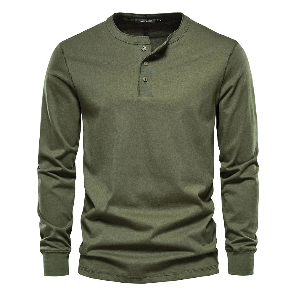 Luvik | Pitkähiha Slim Fit Henley Paita