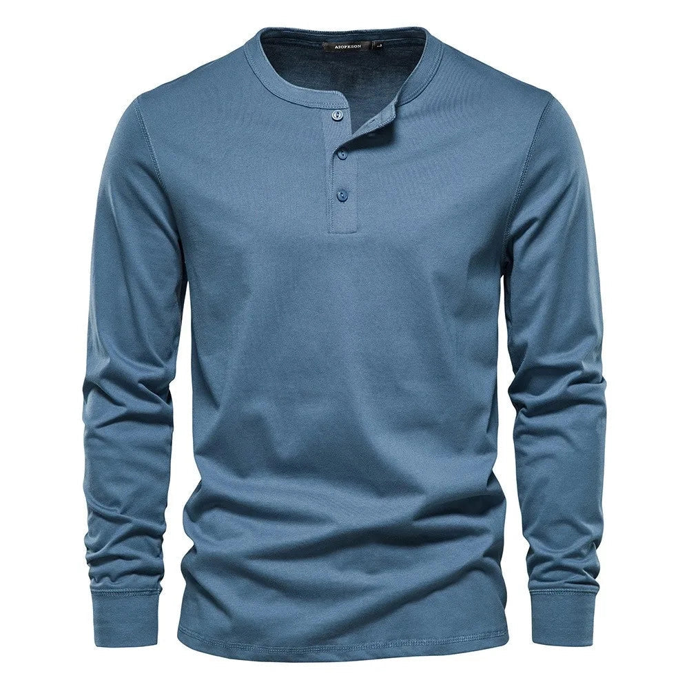 Luvik | Pitkähiha Slim Fit Henley Paita