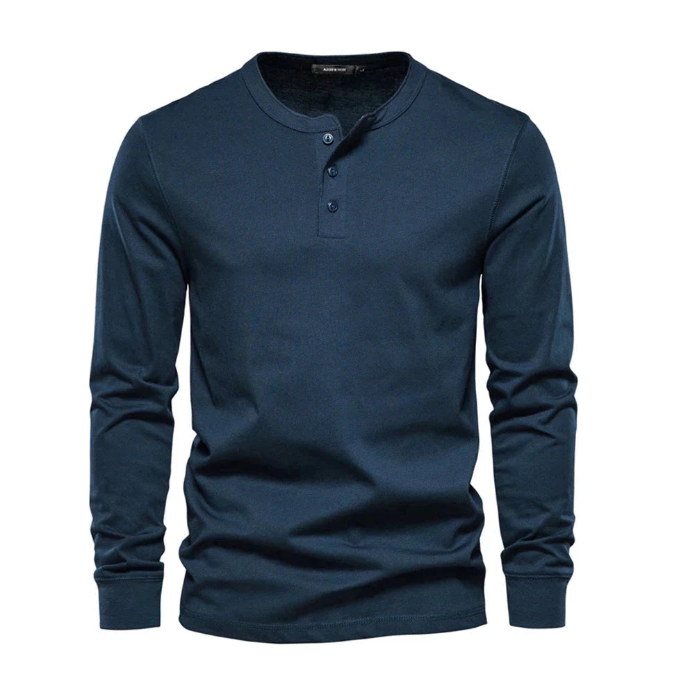 Luvik | Pitkähiha Slim Fit Henley Paita