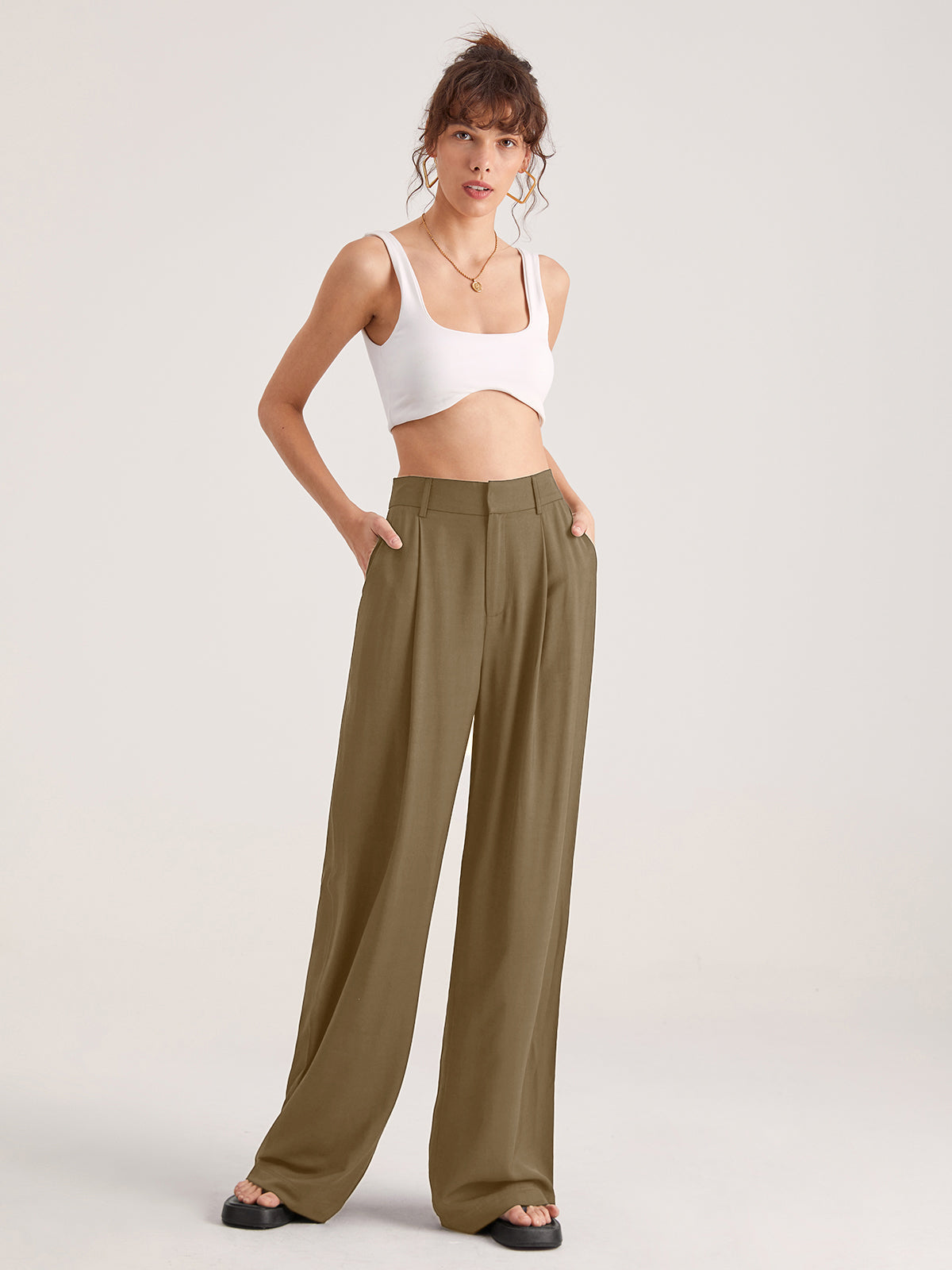 Luvik | Loose Ladies Jumpsuit with High Waist