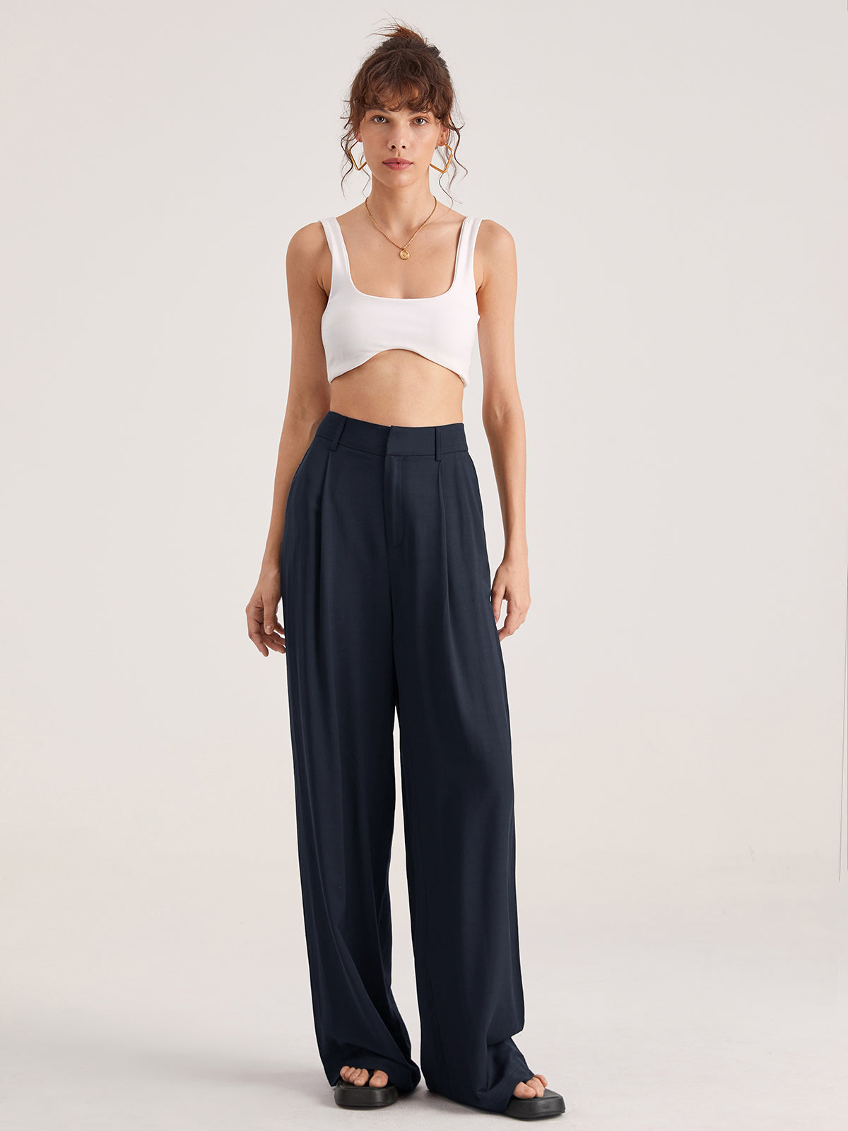 Luvik | Loose Ladies Jumpsuit with High Waist
