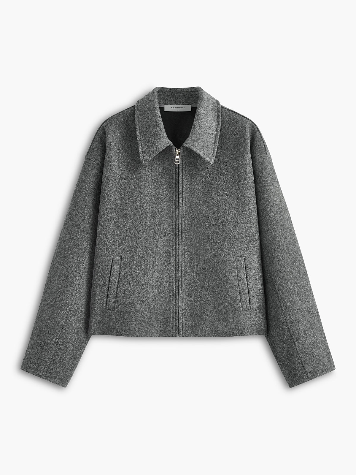 Luvik | Yksinkertainen vetoketju Tweed takki