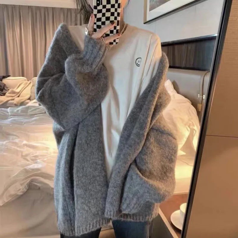 Luvik | Lämmin Paksu Neulecardigan