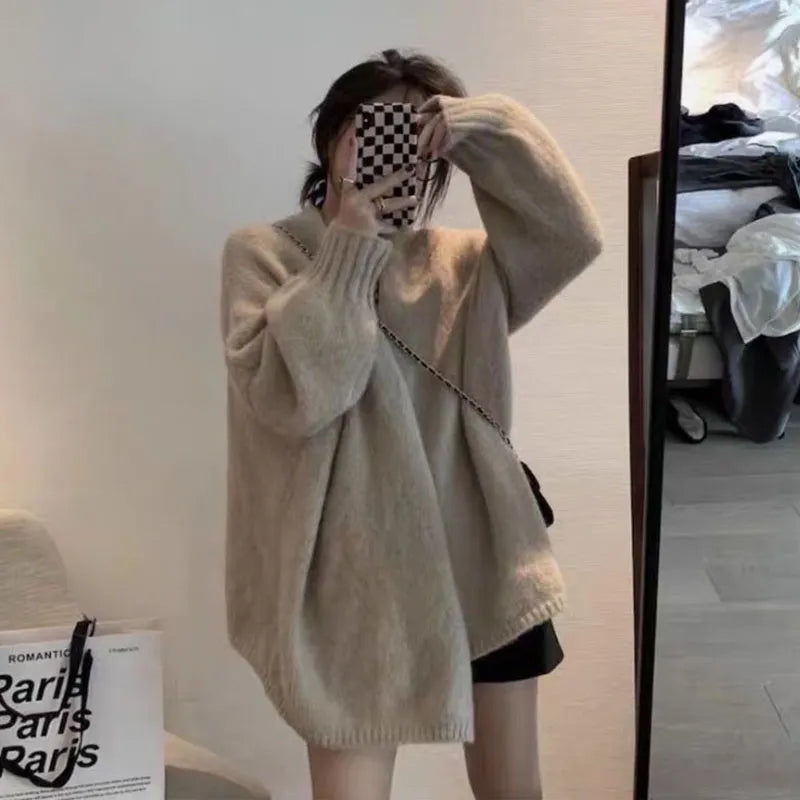 Luvik | Lämmin Paksu Neulecardigan