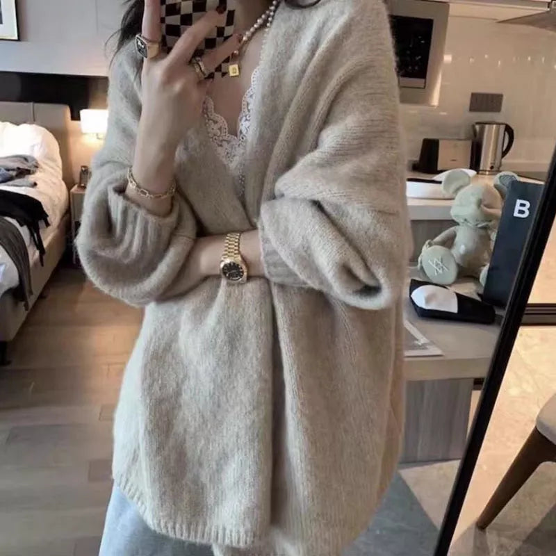 Luvik | Lämmin Paksu Neulecardigan