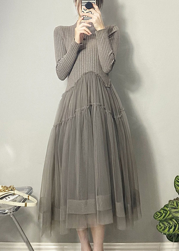Luvik | Asymmetric Palapukki Long Dress Autumn