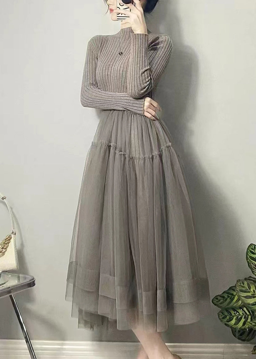 Luvik | Asymmetric Palapukki Long Dress Autumn