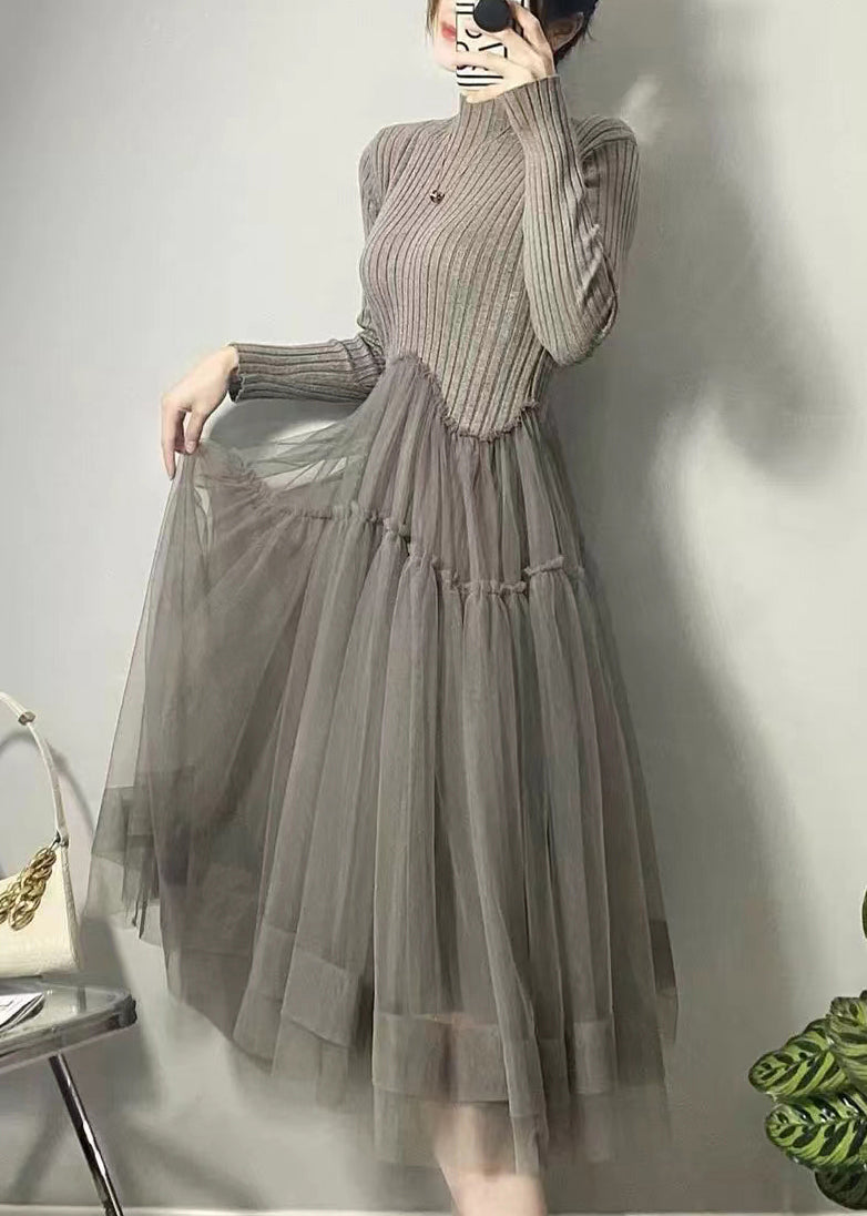 Luvik | Asymmetric Palapukki Long Dress Autumn