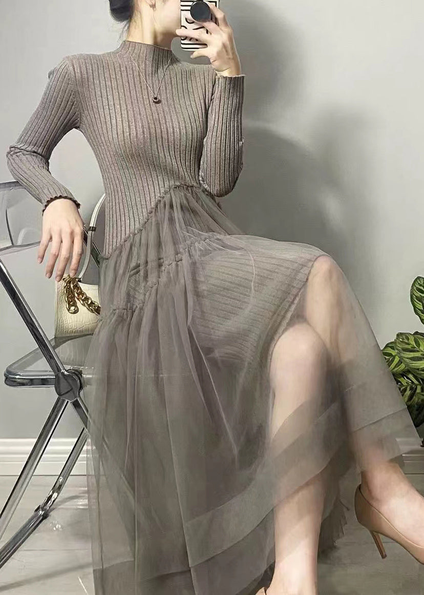 Luvik | Asymmetric Palapukki Long Dress Autumn