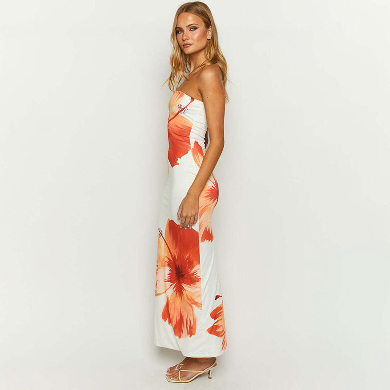 Luvik | Klassinen Blossom Maxi Mekko