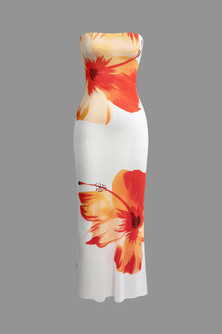 Luvik | Klassinen Blossom Maxi Mekko