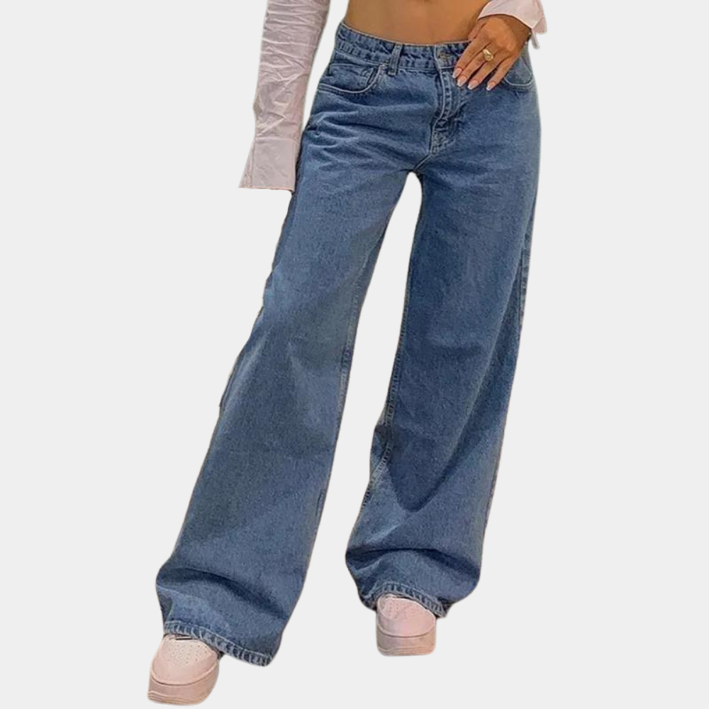 Luvik | Low Rise Wide Leg Naistenfarkut