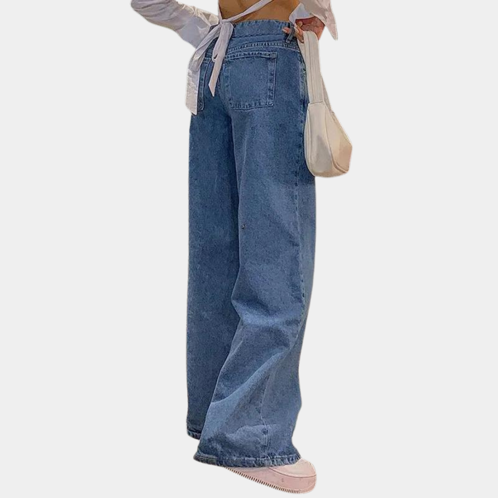 Luvik | Low Rise Wide Leg Naistenfarkut