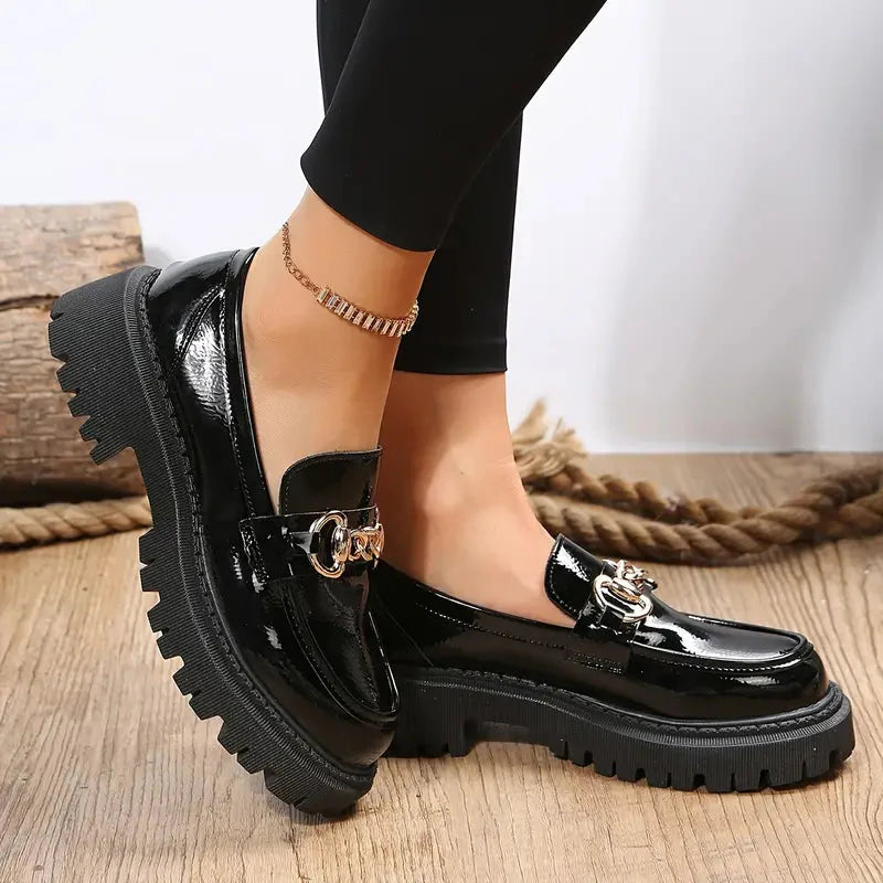 Luvik | Loafers, Slip On, Dekor Kette, Naisten kengät, Alustakengät