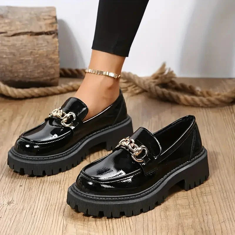 Luvik | Loafers, Slip On, Dekor Kette, Naisten kengät, Alustakengät