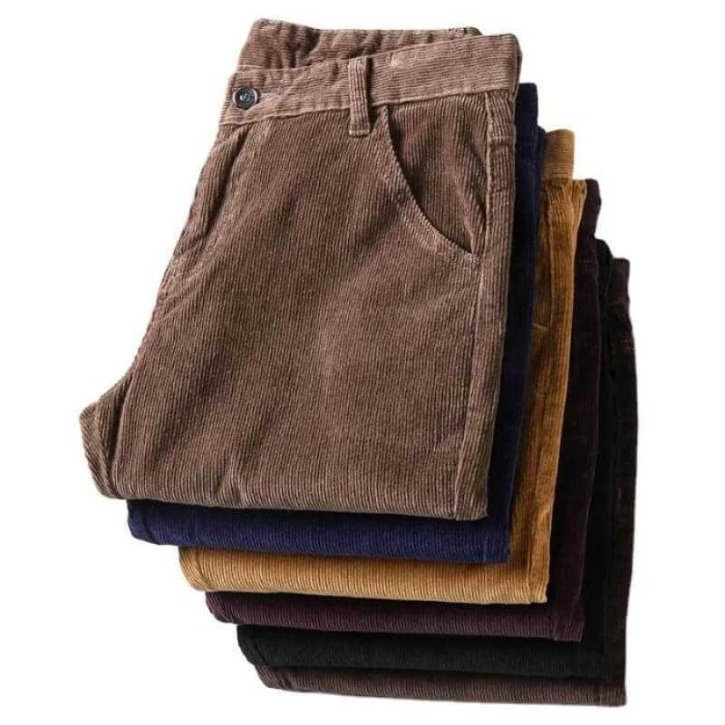 Luvik | Miesten Regular Fit Suorat Jalkapanssarifarkut