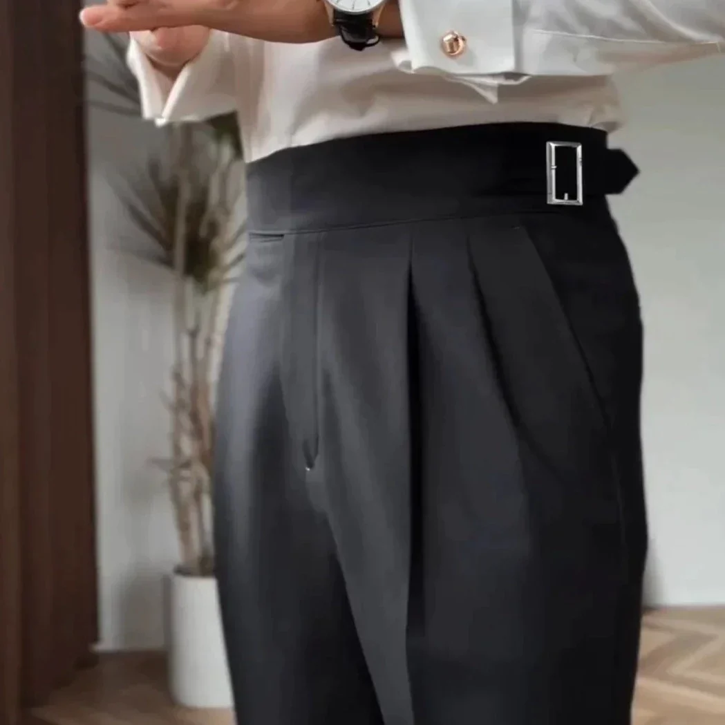 Luvik | Korkeavyötäröinen Housu Miehille - Chino