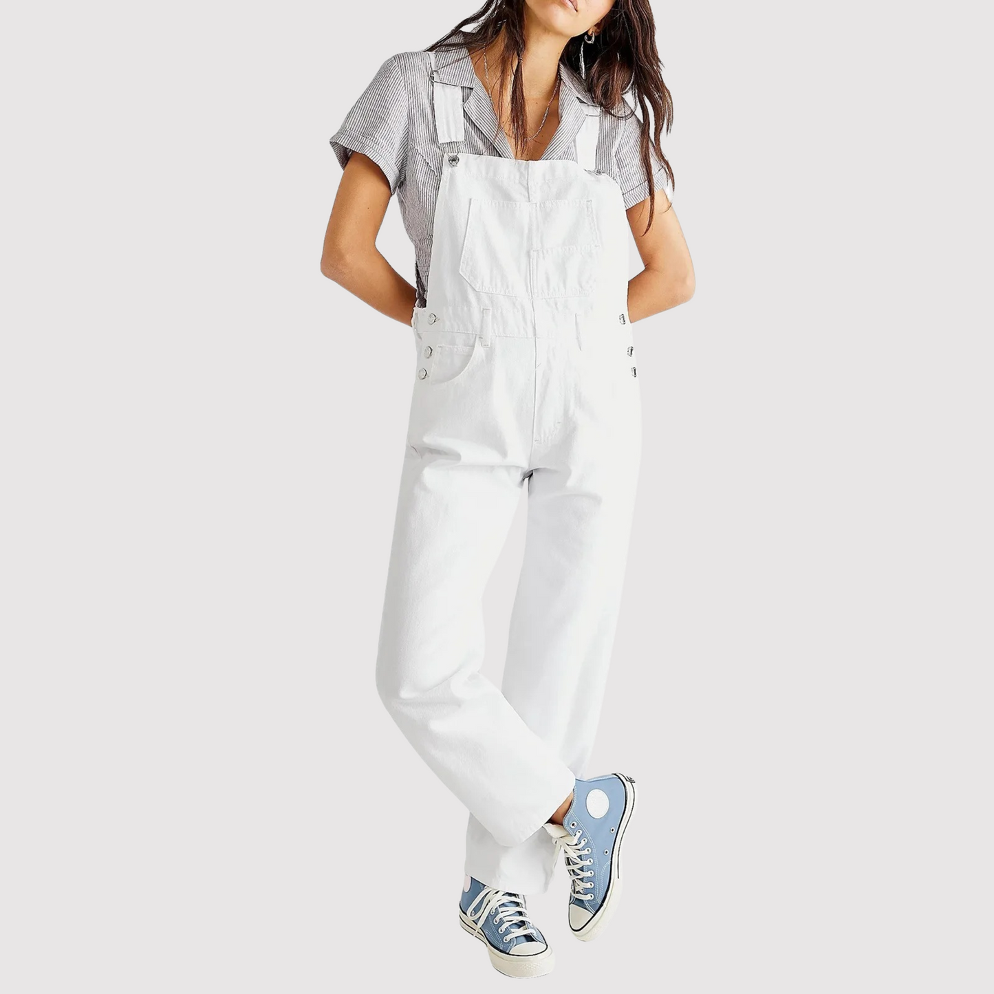 Luvik | Overall LOOSE Fit Hihaton Haalarimekko Naisille