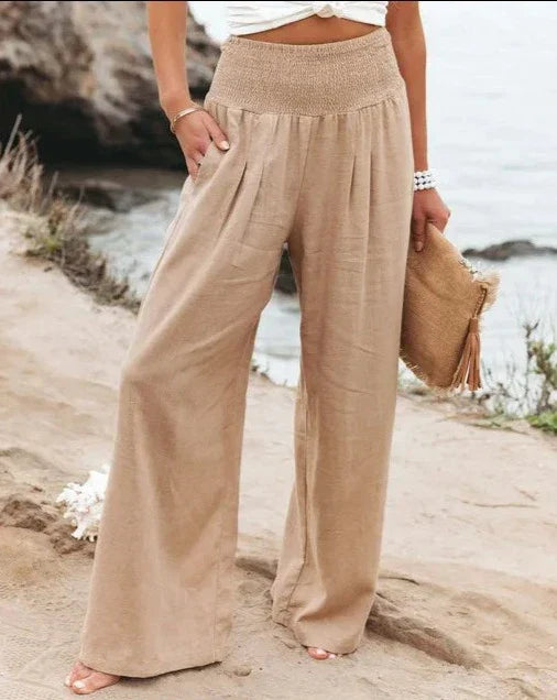 Luvik | Loose Fit Korkeavyötäröhousut