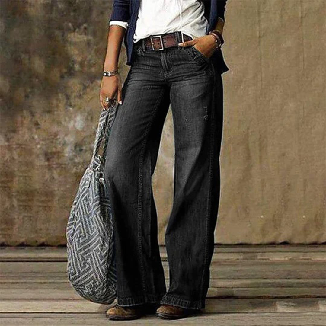 Luvik | Tyylikkäät Loose Denim Housut naisille