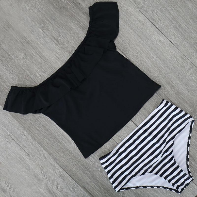 Luvik | Seksikkäät Kaksi Osaa Bodysuitit Printti Uimapuku Naisille Uimapuku Olkaimen Rypytetty Kylpytakki Ranta-asu Plus Koko Tankini Set