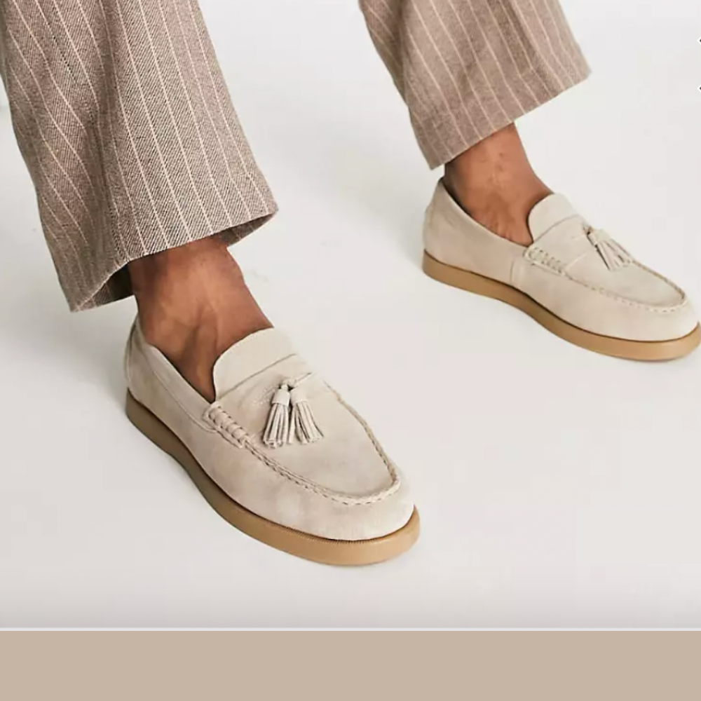Luvik | Loafers Beige Slip on Mokassiini Miehille