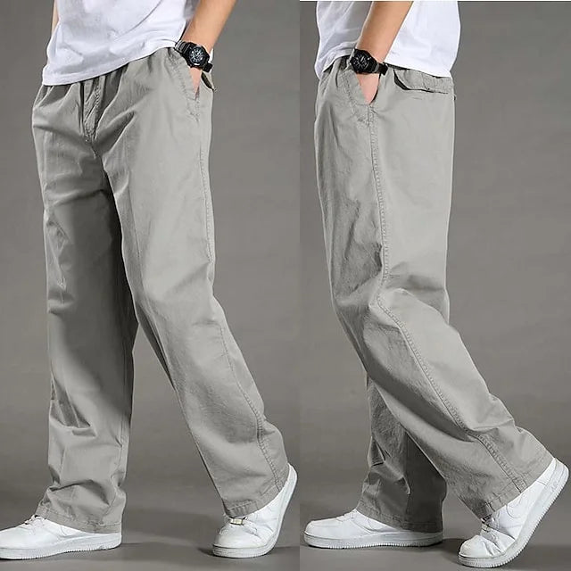 Luvik | Loose Fit Puuvilla Cargo Housut Baggy Housut