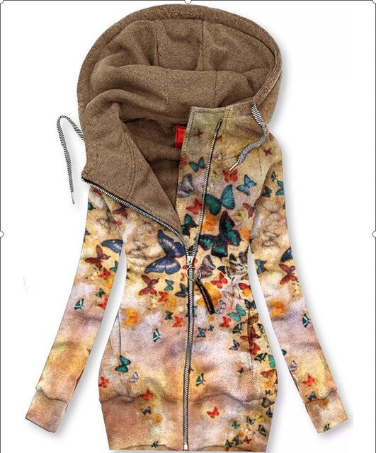 Luvik | Naisten Perhonen Art Vest Sweatshirt