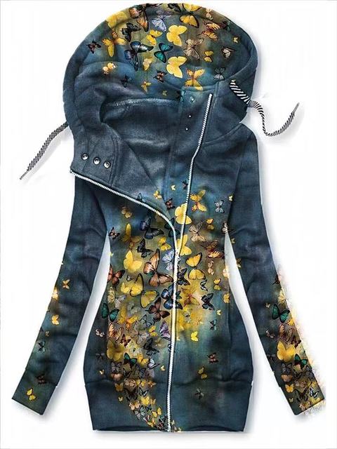 Luvik | Naisten Perhonen Art Vest Sweatshirt