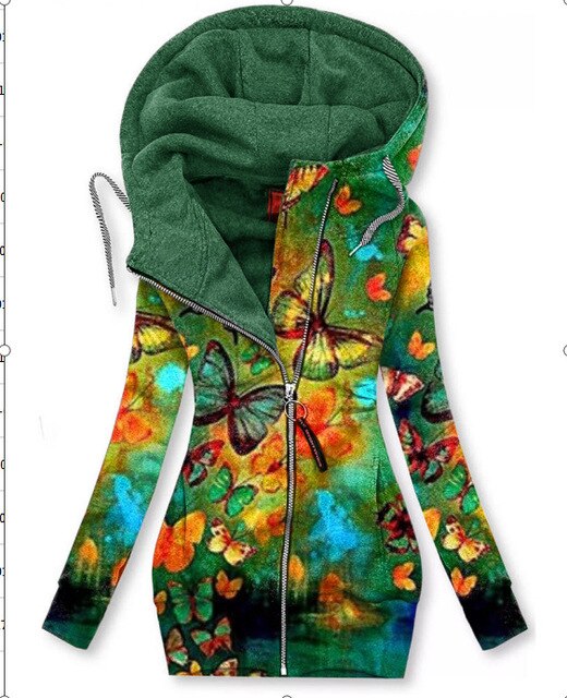Luvik | Naisten Perhonen Art Vest Sweatshirt