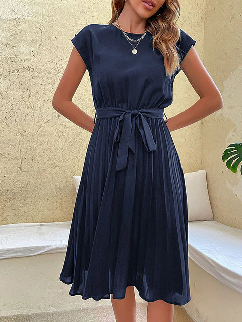 Luvik | Pleated Airy Mini Dress for Women Shannig