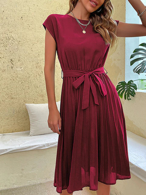 Luvik | Pleated Airy Mini Dress for Women Shannig