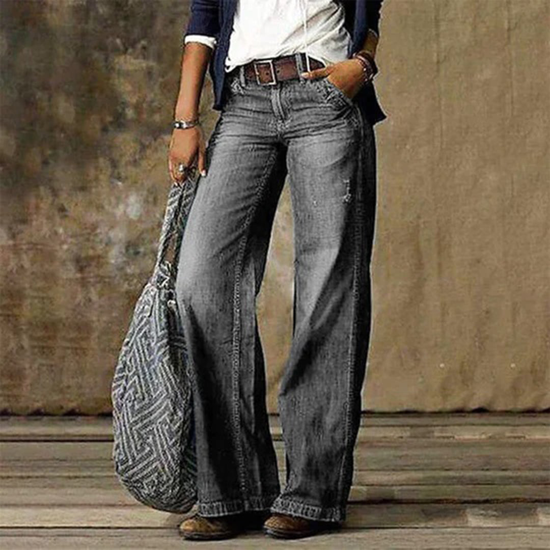 Luvik | Tyylikkäät Loose Denim Housut naisille