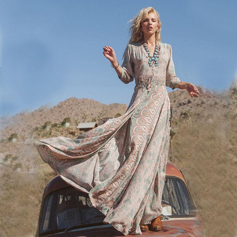 Luvik | Boho Country Maxi Dress