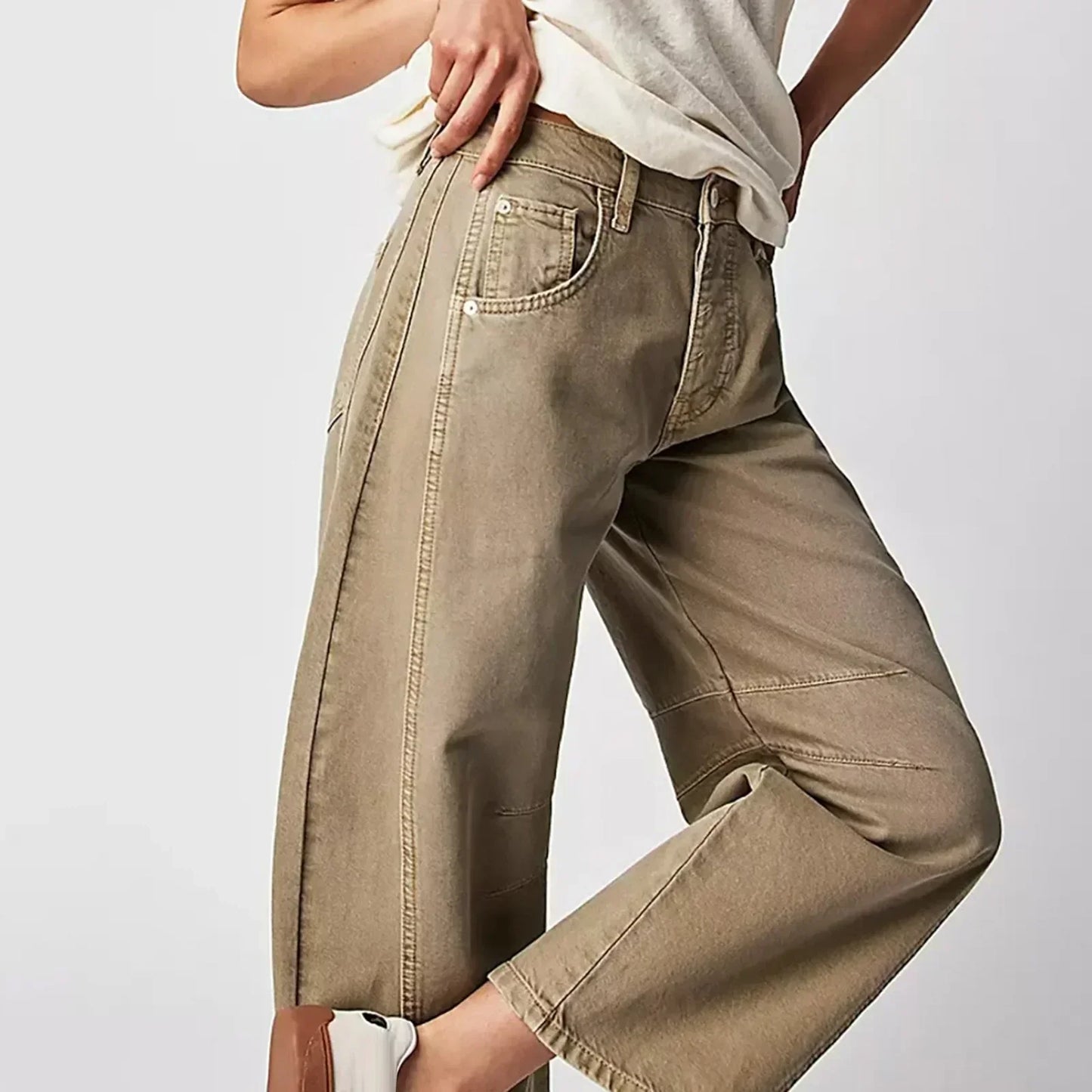 Luvik | Matala vyötärö Baggy Farkut Naisille Jeans