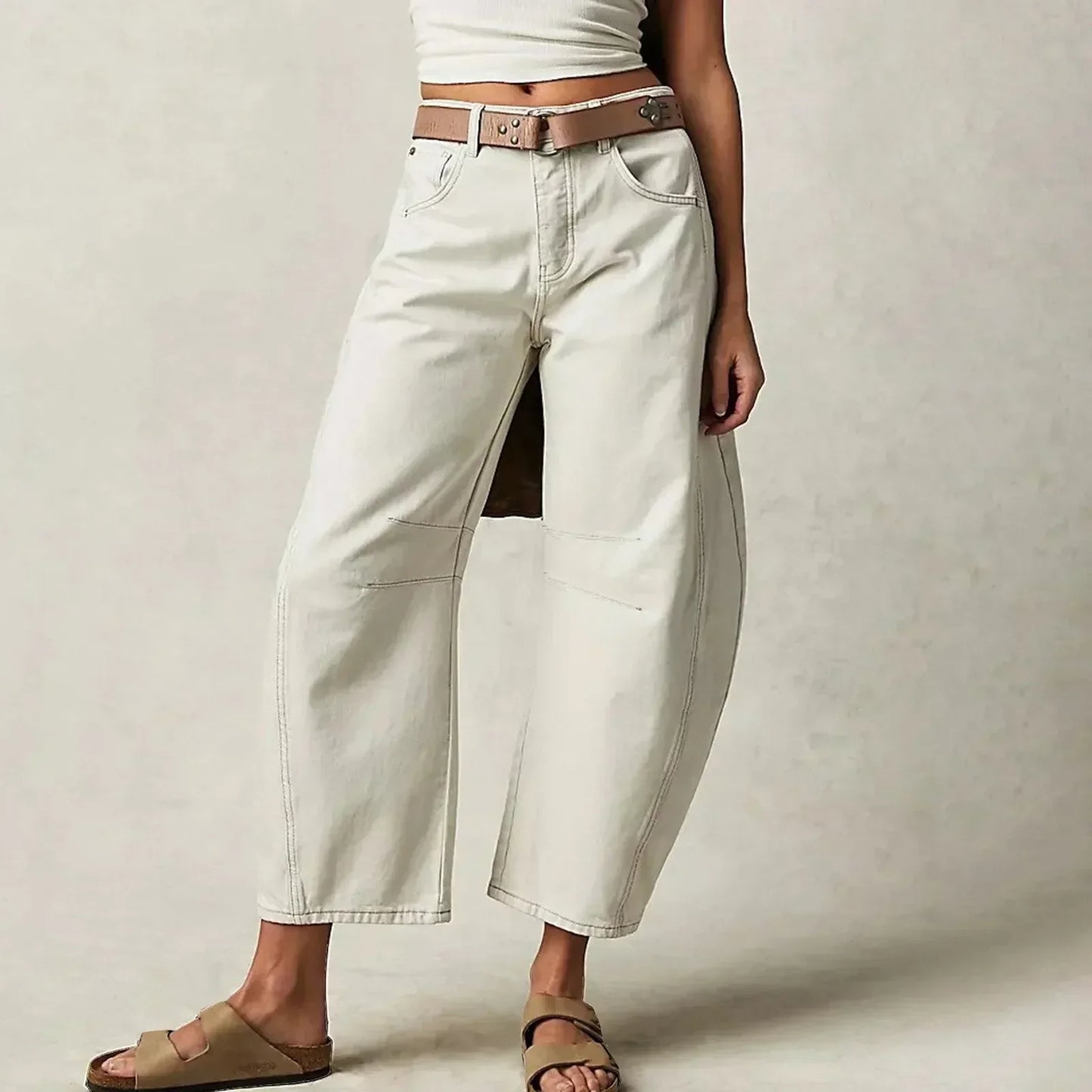 Luvik | Matala vyötärö Baggy Farkut Naisille Jeans