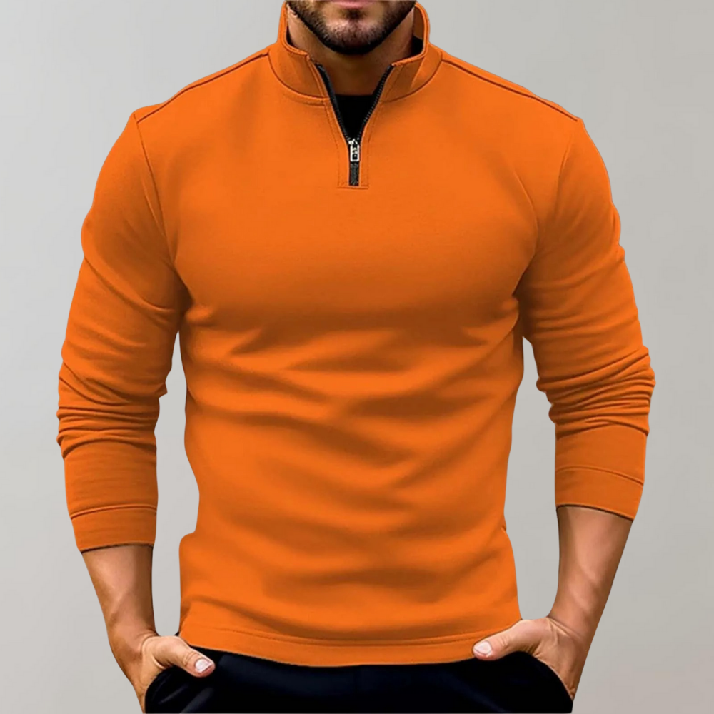 Luvik | Rollkragenpullover Für Herren Mit Reißverschluss