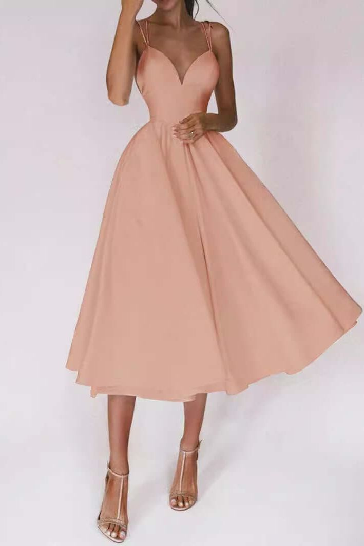 Luvik | Suspender Swing Midi Dress
