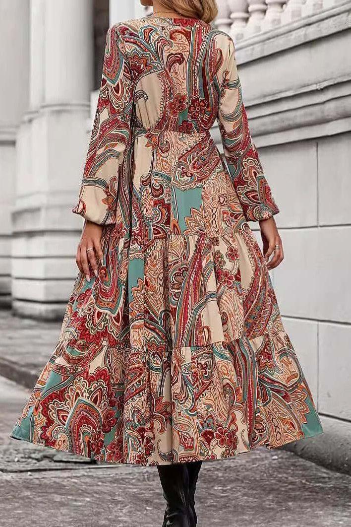 Luvik | Cashew Flower Tea Dress