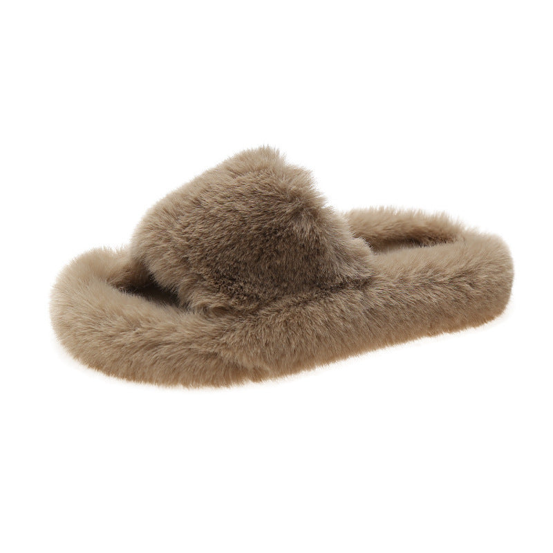Naisten pörröiset tossut pehmeällä pörröllä ja ergonomisella sisäpohjalla Luvik