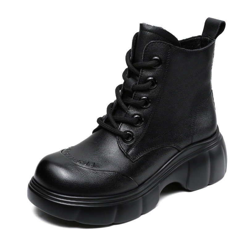 Nainen High-Top Muoti Taistelukengät chunky-pohjalla Luvik