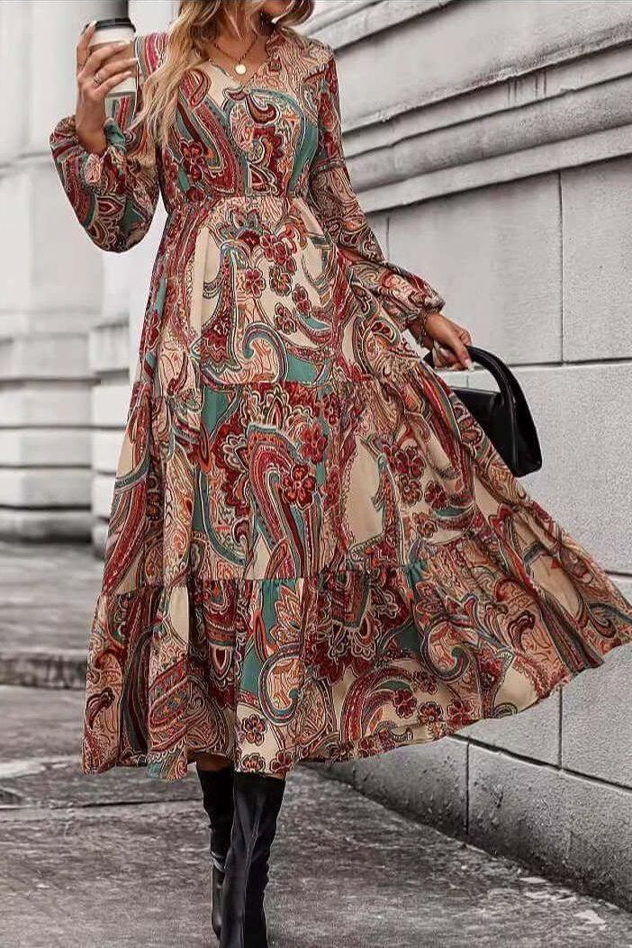 Luvik | Cashew Flower Tea Dress