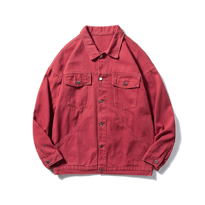Miesten Ylisuuri Utility Denim Takki Luvik