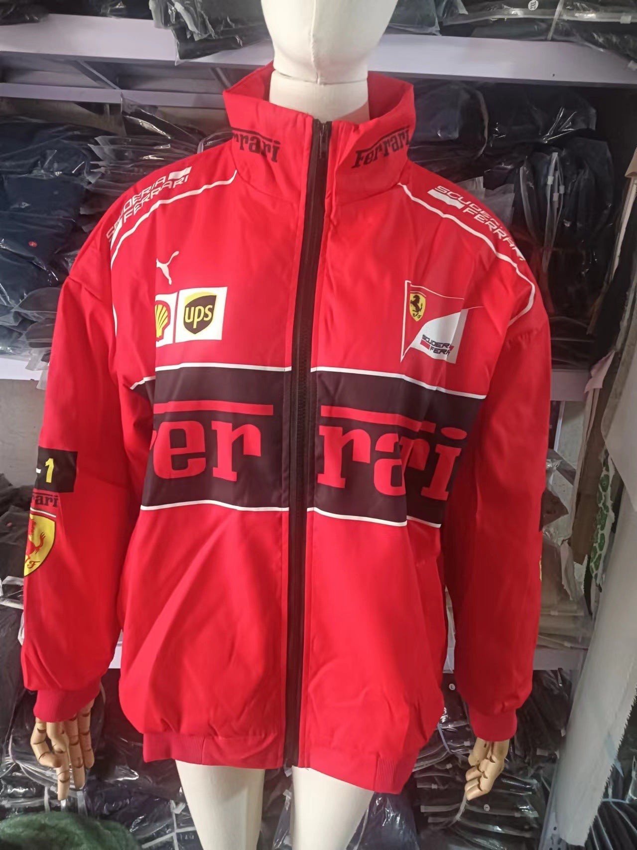 Luvik | F1 Racing Pitkähiha Bombertakki Printillä