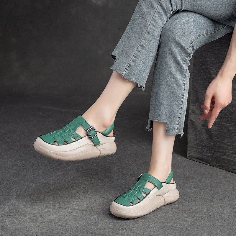 Ladies sandals with innovative strap design and cushioning sole Luvik