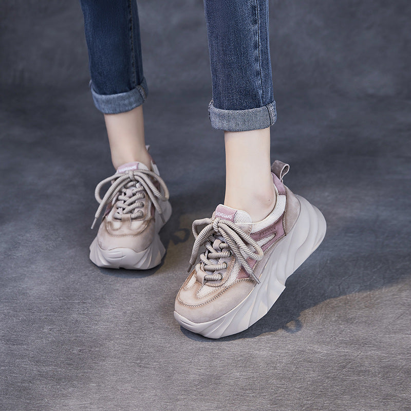 Naisten Chunky Platform Muoti Sneaker hengittävällä Mesh Luvik