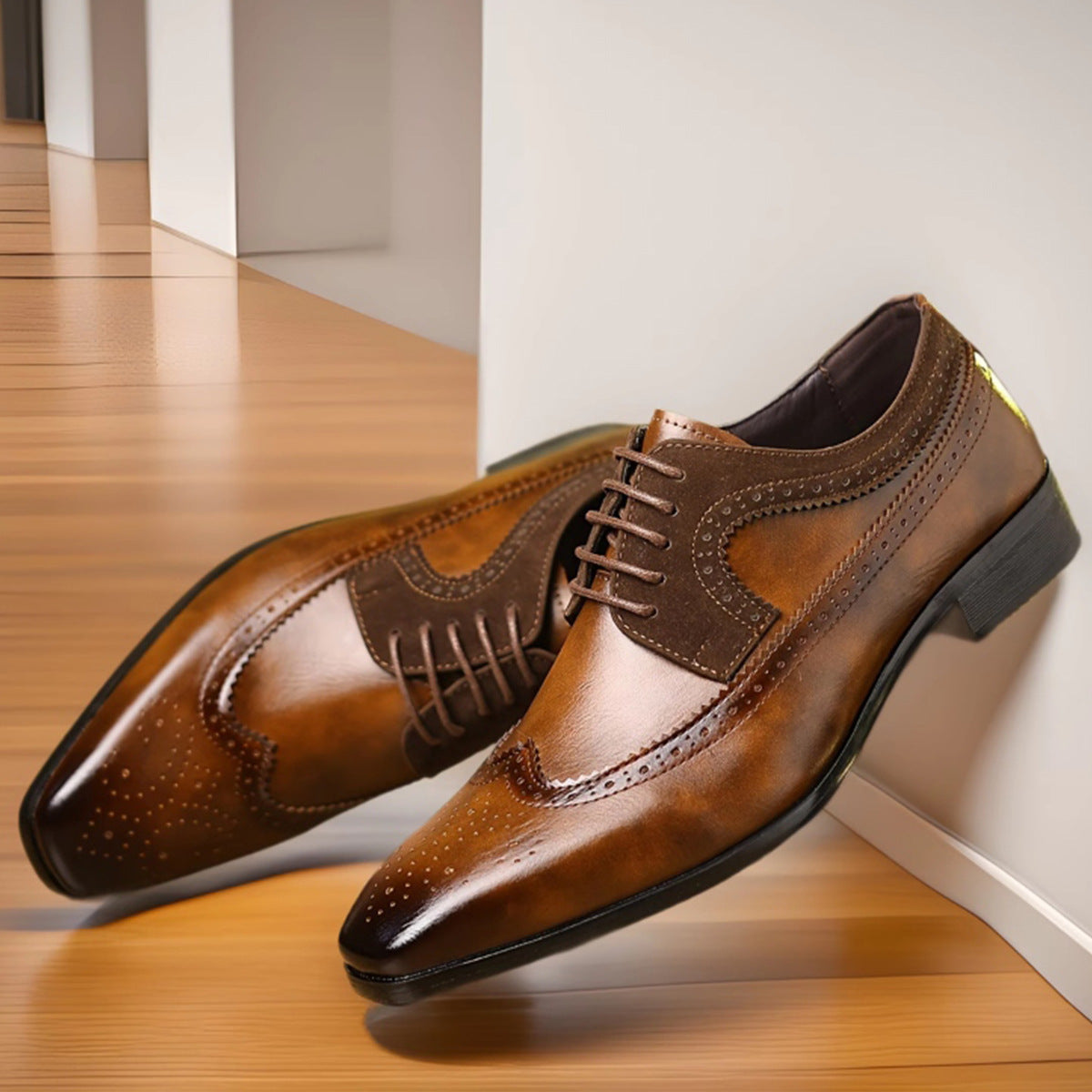 Miesten Klassiset Brogue Pukukengät Luvik