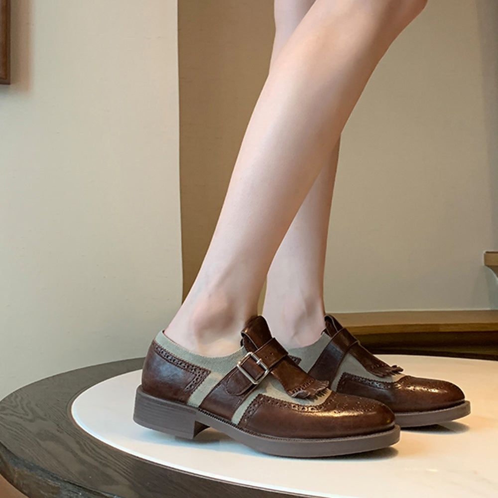 Nainen Chic Brogue-tyylin Mary Jane kengät Luvik