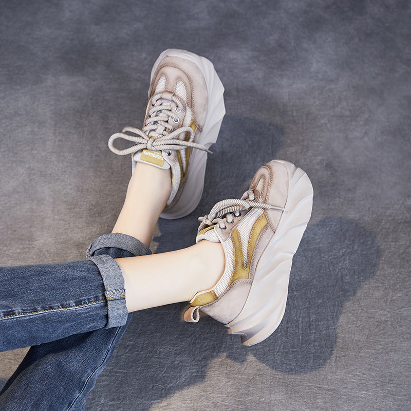 Naisten Chunky Platform Muoti Sneaker hengittävällä Mesh Luvik